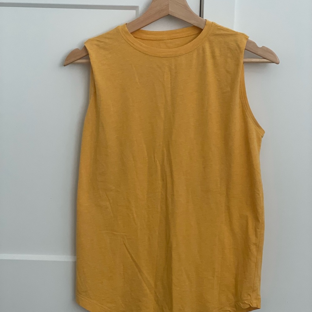 Lululemon Athletica Yellow Tank Top